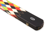 Baize Master 1 Piece DIAMONDS Luxury Round Ends Snooker Pool Cue Case with Studs - Holds 3 Cues