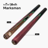 Baize Master Scarlet Marksman ¾ Joint English Pool Cue and Case Set with 8.5mm Baize Master Blue Pressed Tip