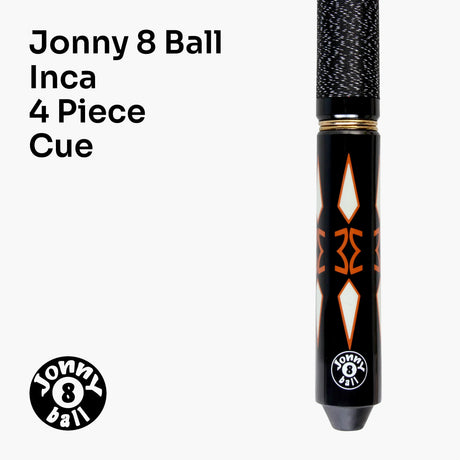 Jonny 8 Ball 'INCA' 9mm Tip Adjustable 4 Piece Ash Pool Cue & Soft Case Jonny 8 Ball