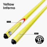 Jonny 8 Ball Inferno 2 Piece Graphite Fiberglass Cue and Case Set 9.5mm Green Layered Tip