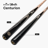 Baize Master Midnight Centurion 58 Inch 1 Piece Snooker and Pool Cue with 9.5mm Pro Impact Tip