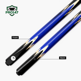 PRO147 Lancet 3/4 Joint Snooker and Pool Cue with 9.5mm Green Layered Tip