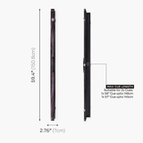 Baize Master Woodgrain 1 Piece 2 Slot Aluminium Snooker and Pool Cue Case - Holds 2 Cues