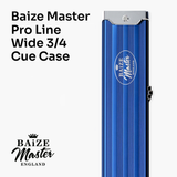 Baize Master Pro Line Wide 3/4 3 Slot Luxury Aluminium Snooker and Pool Cue Case - Holds 2 Cues