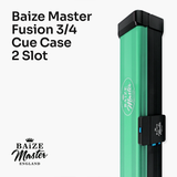 Baize Master Fusion ¾ 2 Slot Luxury Aluminium Snooker and Pool Cue Case with Trigger™ Lock – Holds 1 x ¾ Joint Cue + Extensions Baize Master