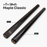 Baize Master Maple Classic ¾ Joint Snooker and Pool Cue with Maple Shaft and 9.5mm Pro Impact Tip Baize Master