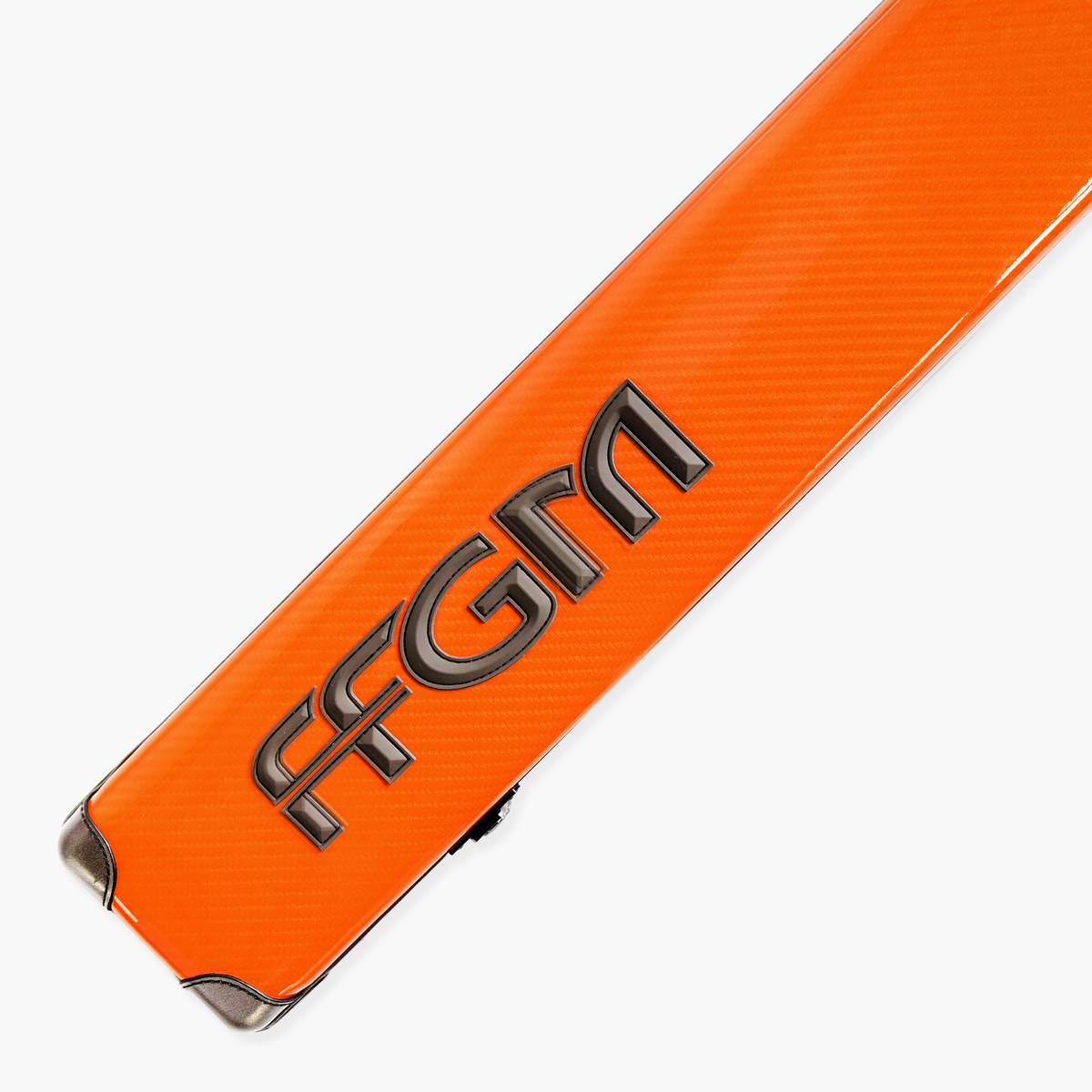FFGM The Rocket Ronnie O'Sullivan 1 Piece 3 Slot Ultra Luxury Orange Snooker and Pool Cue Case - Holds 3 x One Piece Cues