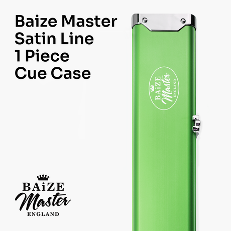Baize Master SATIN LINE One Piece Luxury Snooker Pool Cue Case - Holds 3 Cues Cue & Case