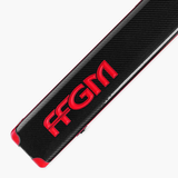 FFGM The Rocket Ronnie O'Sullivan 1 Piece 3 Slot Ultra Luxury Black and Red Snooker and Pool Cue Case - Holds 3 x One Piece Cues