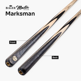 Baize Master Silver Marksman 57 Inch 1 Piece English Pool Cue with 8.5mm Baize Master Pro Impact Tip