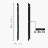 Baize Master Woodgrain 1 Piece 2 Slot Aluminium Snooker and Pool Cue Case - Holds 2 Cues