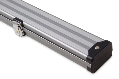 1 Piece Wide Aluminium LOCKABLE LUXURY Snooker Pool Cue Case - Holds 2 Cues