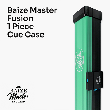 Baize Master Fusion One Piece 2 Slot Luxury Aluminium Snooker and Pool Cue Case with Trigger™ Lock – Holds 2 x One Piece Cues Baize Master