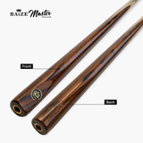 Baize Master Platinum Exotic Series Heirloom One Piece Luxury English Pool Cue with 8mm Pro Impact Hybrid Tip