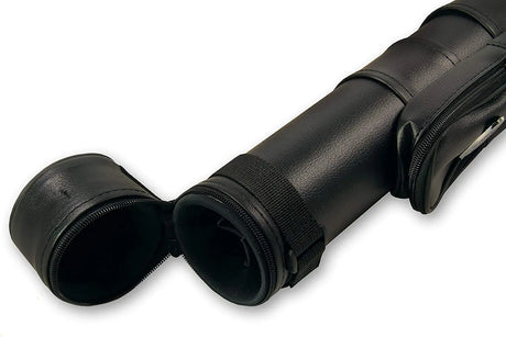 Black 5pc Centre Joint Pool Snooker Cue Tube Case – Holds 2 Butts 3 Shafts Cue & Case