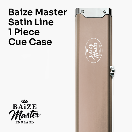 Baize Master SATIN LINE One Piece Luxury Snooker Pool Cue Case - Holds 3 Cues Cue & Case