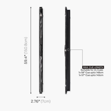 Baize Master Pro Aluminium One Piece Wood Grain Cue Case Metal Ends - Holds 2 Cues