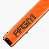 FFGM The Rocket Ronnie O'Sullivan 1 Piece 2 Slot Ultra Luxury Orange Snooker and Pool Cue Case - Holds 2 x One Piece Cues Cue + Case