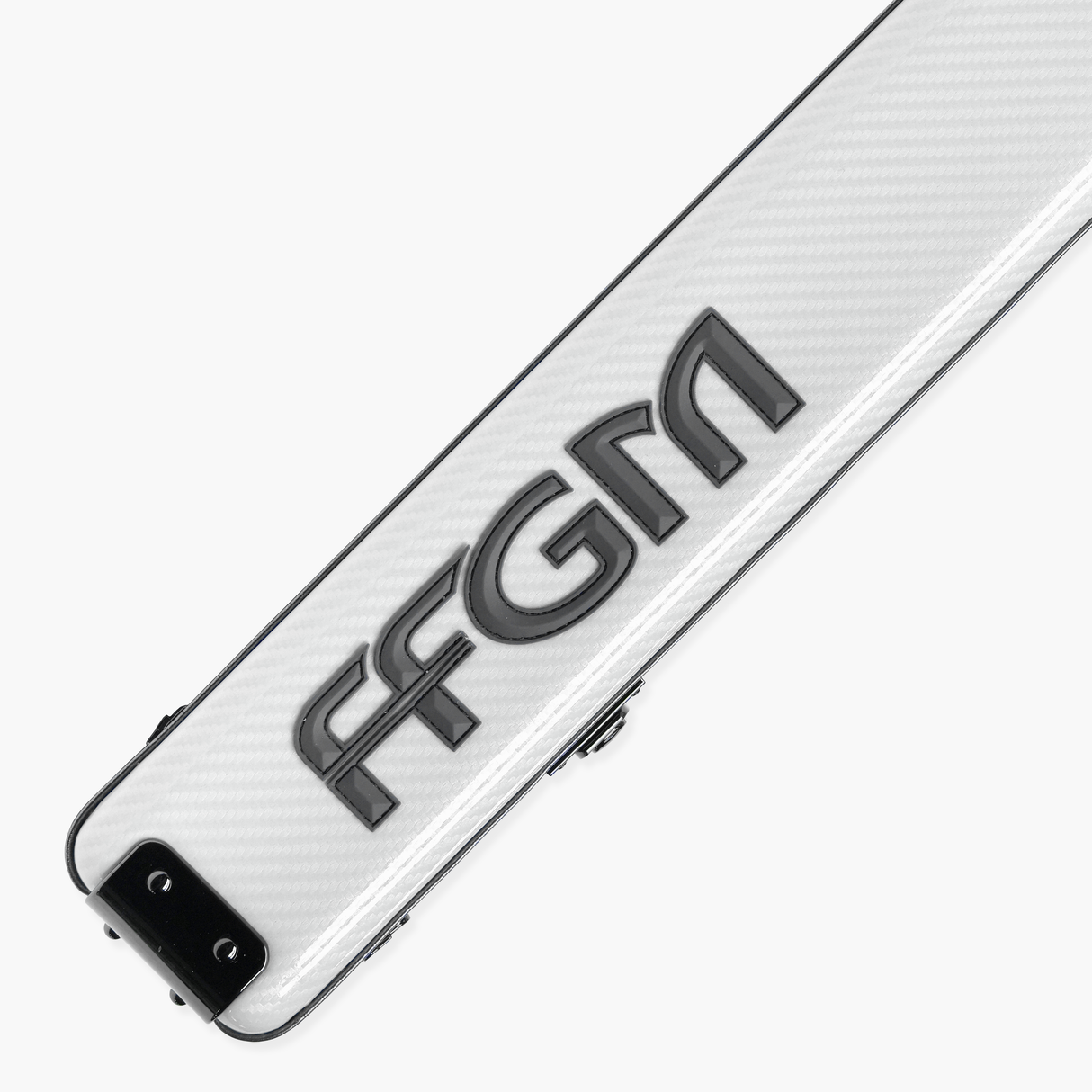 FFGM The Rocket Ronnie O'Sullivan 1 Piece 2 Slot Ultra Luxury White Snooker and Pool Cue Case - Holds 2 x One Piece Cues Cue + Case