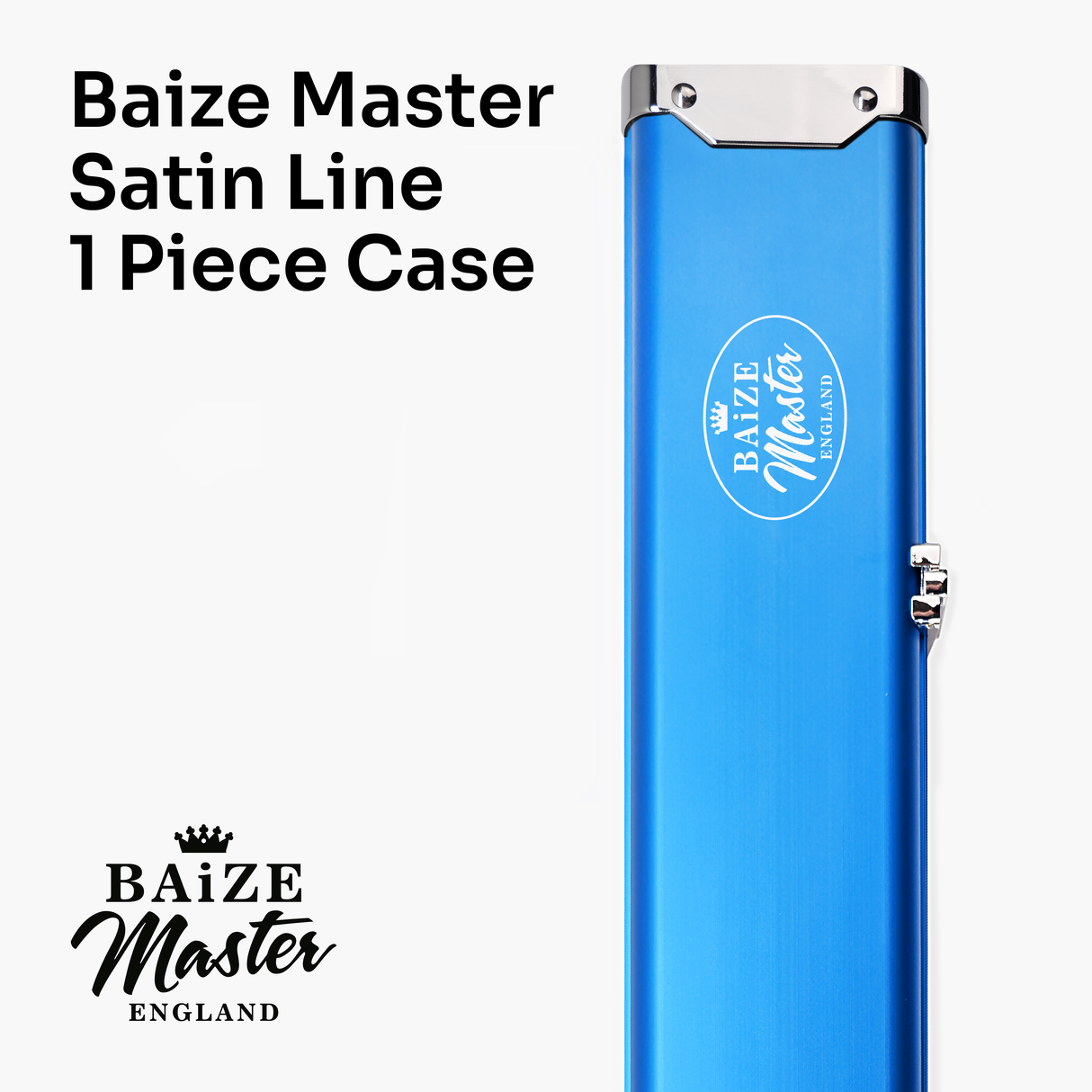Baize Master SATIN LINE One Piece Luxury Snooker Pool Cue Case - Holds 3 Cues