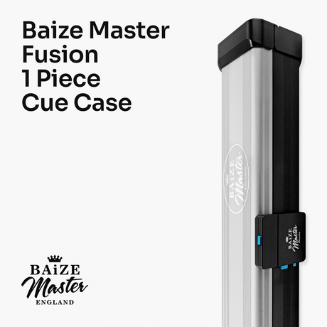 Baize Master Fusion One Piece 2 Slot Luxury Aluminium Snooker and Pool Cue Case with Trigger™ Lock – Holds 2 x One Piece Cues Baize Master