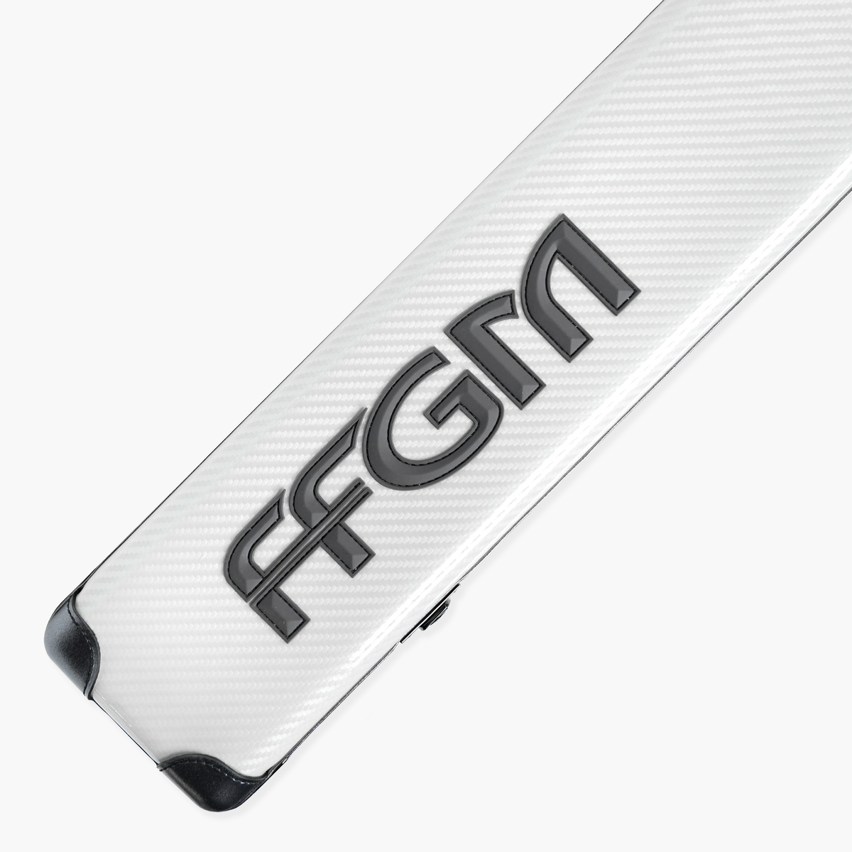 FFGM The Rocket Ronnie O'Sullivan 1 Piece 3 Slot Ultra Luxury White Snooker and Pool Cue Case - Holds 3 x One Piece Cues