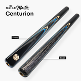 Baize Master Marine Centurion 58 Inch 3/4 Joint Hand Spliced Snooker and Pool Cue with 9.5mm Pro Impact Hybrid Tip Baize Master