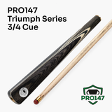 PRO147 TRIUMPH 3/4 Joint Premium Ash Snooker and Pool Cue and Case Set with 9.5mm Professional Layered Tip