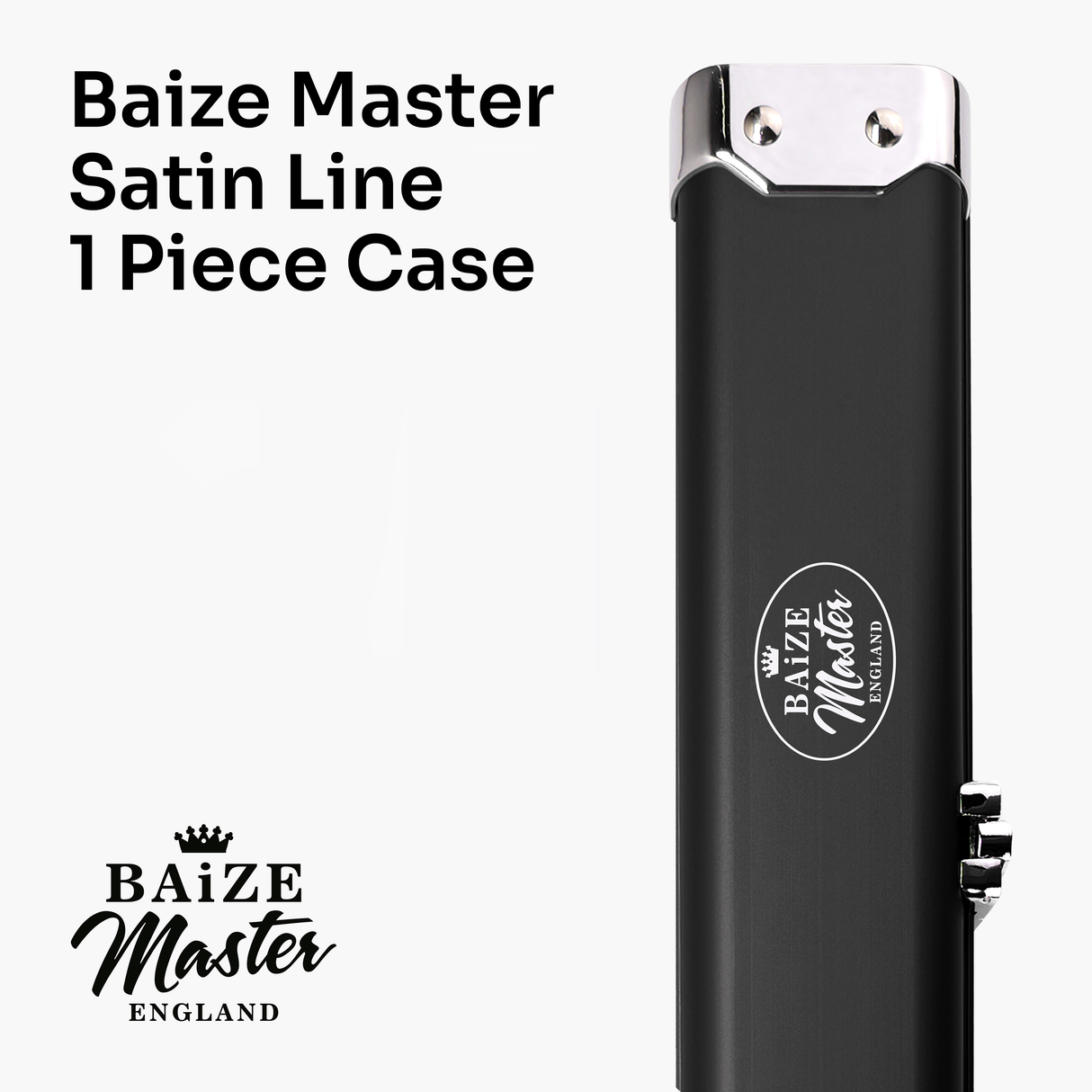 Baize Master SATIN LINE One Piece Luxury Snooker Pool Cue Case - Holds 2 Cues