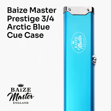 Baize Master SATIN LINE Pro Aluminium 3/4 Luxury Snooker Pool Cue Case – Holds Two ¾ Joint Cues Baize Master
