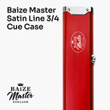 Baize Master SATIN LINE Pro Aluminium 3/4 Luxury Snooker Pool Cue Case – Holds Two ¾ Joint Cues Baize Master
