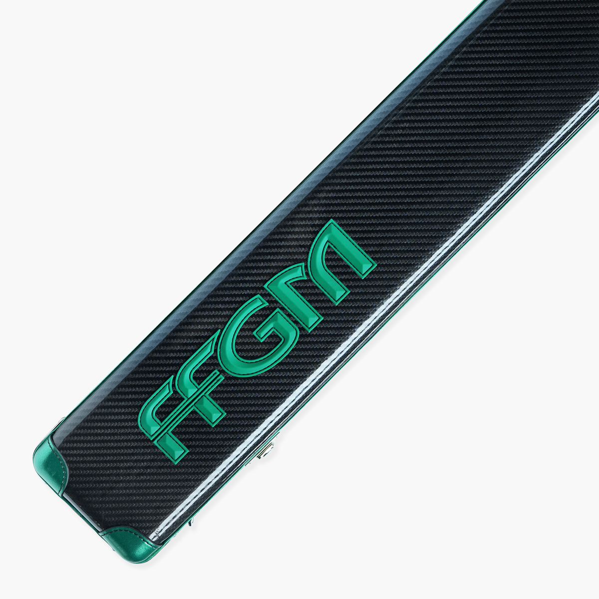 FFGM The Rocket Ronnie O'Sullivan 1 Piece 3 Slot Ultra Luxury Black and Green Snooker and Pool Cue Case - Holds 3 x One Piece Cues