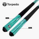 Jonny 8 Ball Teal Torpedo 48 Inch 2 Piece Junior Kids Snooker Pool Cue and Case Set 9.5mm Tip