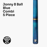 Jonny 8 Ball COMBI Length Adjustable 5 Piece Ash Snooker Pool Cue – 9mm Tip