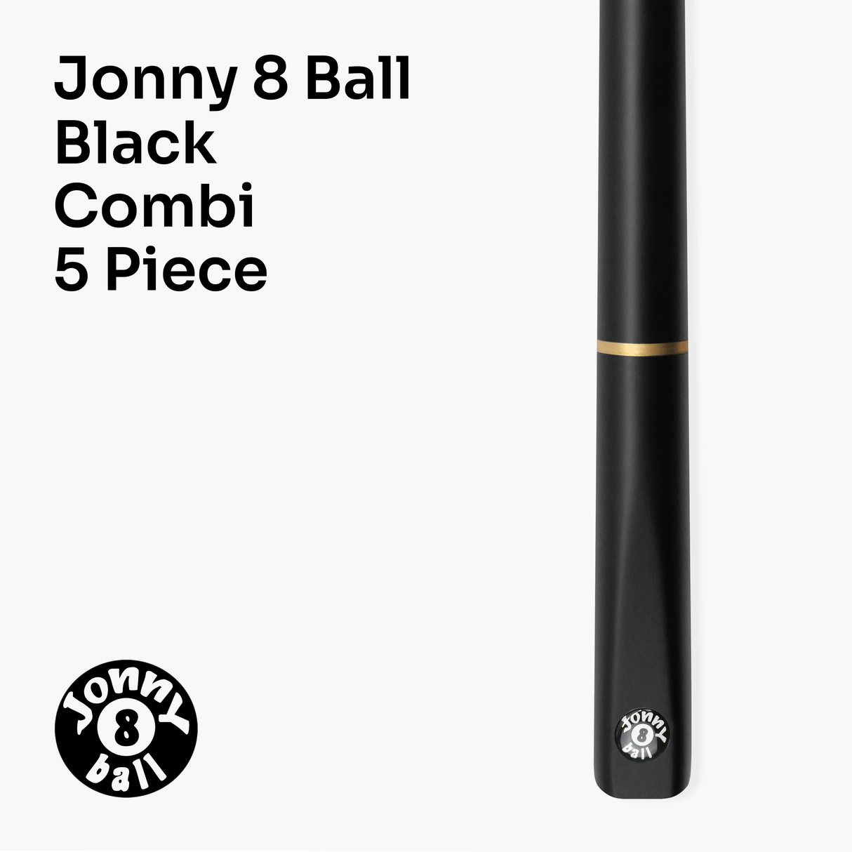 Jonny 8 Ball COMBI Length Adjustable 5 Piece Ash Snooker Pool Cue – 9mm Tip