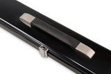 Baize Master 3/4 Black Luxury Snooker Pool Cue Case - Holds Two 3/4 Joint Cues