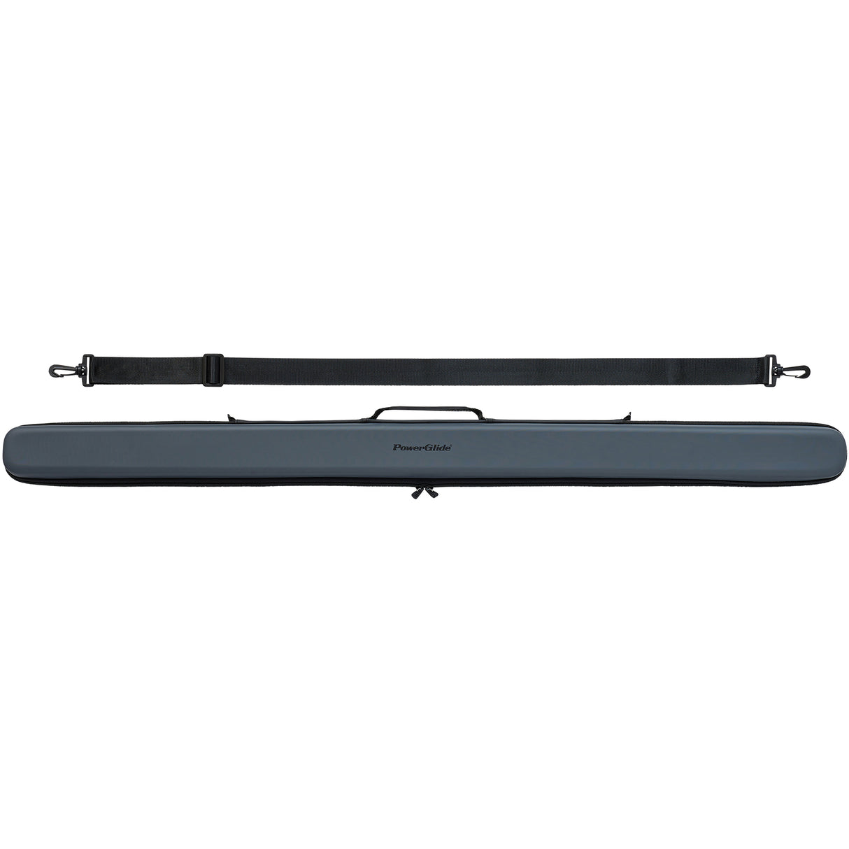 PowerGlide Svartur Black 3/4 Tubular Snooker Pool Cue Case - Max Shaft Length 111cm