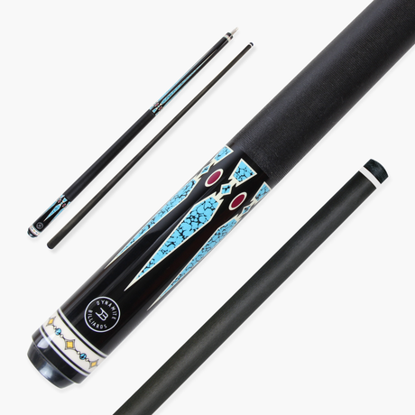 Dynamite Billiards DB3 Nitro Carbon Fiber American Pool Cue – 12.5mm HOW Black Tip – Designed by Darren Appleton