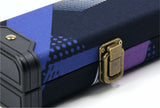 Tomahawk ABS ¾ 80s Blue and Black Deluxe Snooker Cue Case – Tough Plastic End Cue & Case