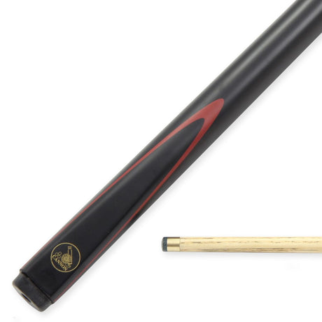 Cannon RED & BLACK VIPER 3 Piece 57 Inch Snooker Pool Cue by Peradon - 9mm Tip