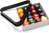 Economy Spots & Stripes Small Pool Balls & Triangle - 1 5/8Inch Funky Chalk