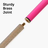Jonny 8 Ball 42 Inch PINK JET JUNIOR 2pc Ash Pool Snooker Cue 9mm Elk Master Tip