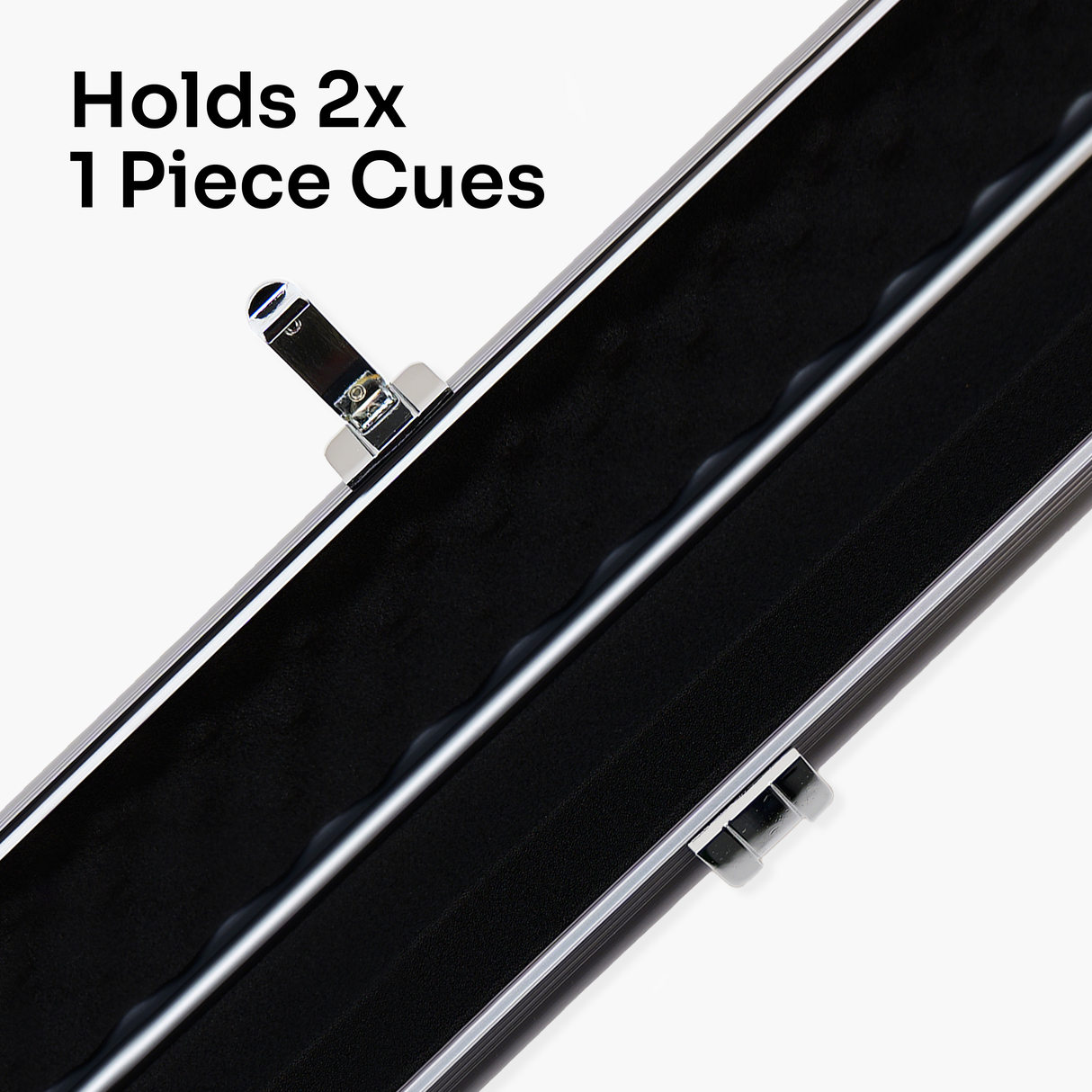 Baize Master SATIN LINE One Piece Luxury Snooker Pool Cue Case - Holds 2 Cues