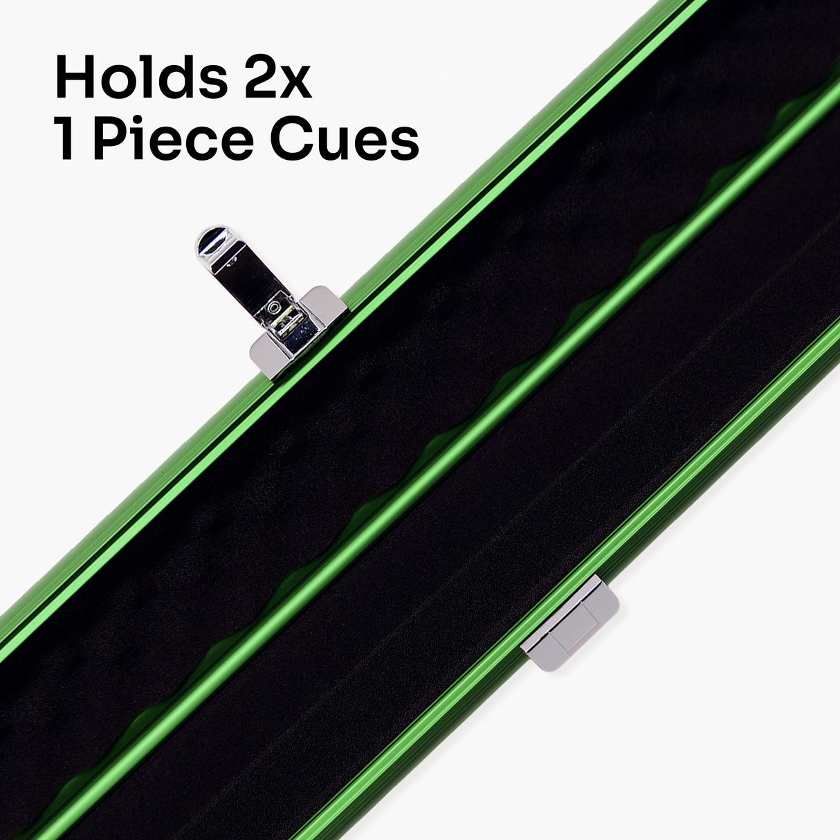 Baize Master SATIN LINE One Piece Luxury Snooker Pool Cue Case - Holds 2 Cues