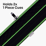 Baize Master SATIN LINE One Piece Luxury Snooker Pool Cue Case - Holds 2 Cues