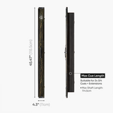 Baize Master Woodgrain 3/4 3 Slot Aluminium Snooker and Pool Cue Case - Holds 2 Cues + Extensions