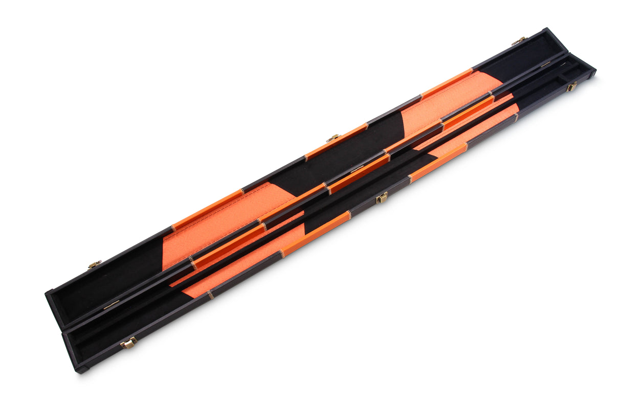 Deluxe 3/4 CHEQUERED Cue Case with Plastic Ends and Horizontal Chalk Compartment