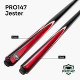 PRO147 Jester 1 Piece Snooker and Pool Cue and Case Set with 9.3mm Pro Tip