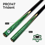 PRO147 Trident 1 Piece Snooker and Pool Cue and Case Set with 9.5mm Layered Tip