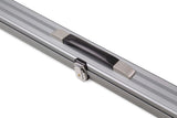 3/4 Lockable Aluminium Snooker Pool Cue Case with Tough Plastic Ends - Holds 1 3/4 Joint Cue + Extensions